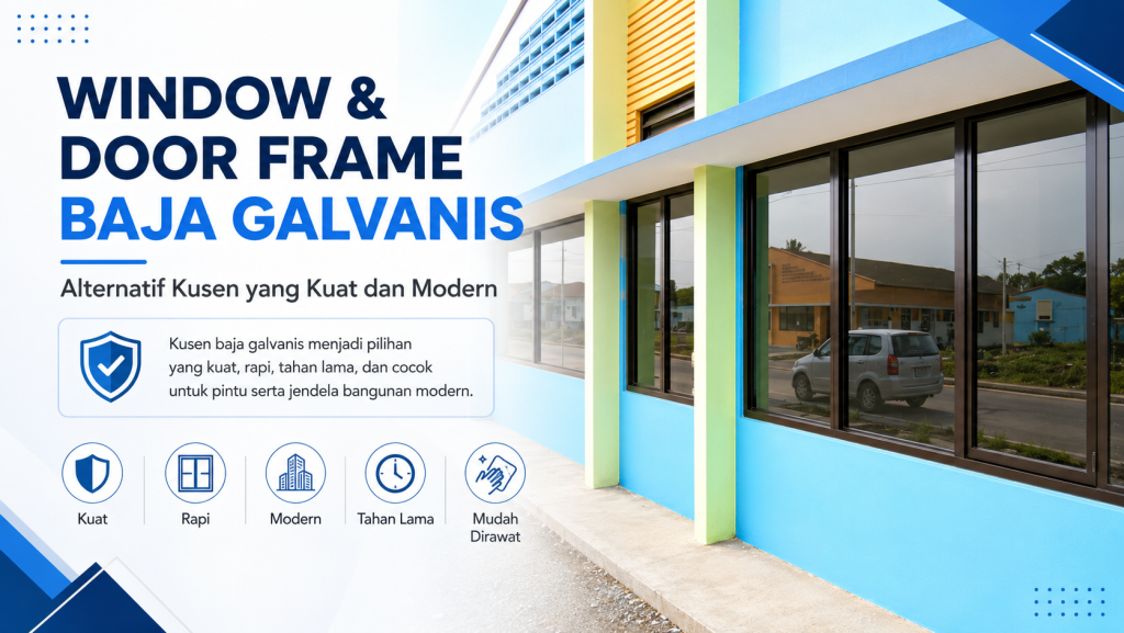 Window & Door Frame Baja Galvanis: Alternatif Kusen yang Kuat dan Modern