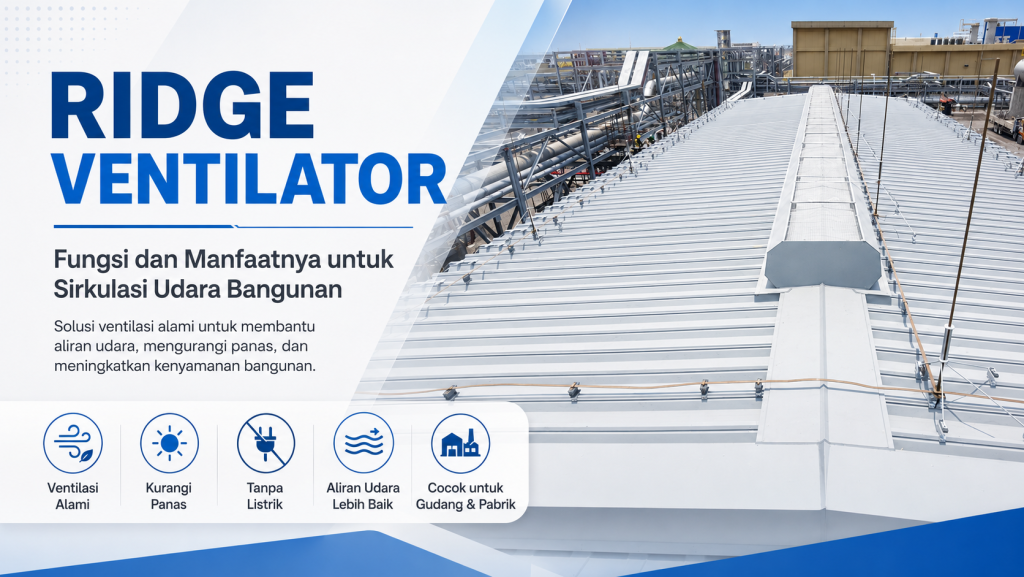 Ridge Ventilator: Fungsi dan Manfaatnya untuk Sirkulasi Udara Bangunan