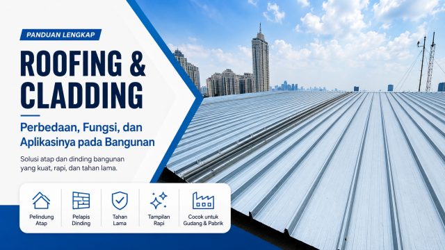 Roofing & Cladding: Perbedaan, Fungsi, dan Aplikasinya pada Bangunan